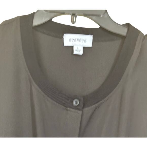 Evereve black wide leg jumpsuit, minimalist, effortless, elevated casual, travel - Picture 3 of 6